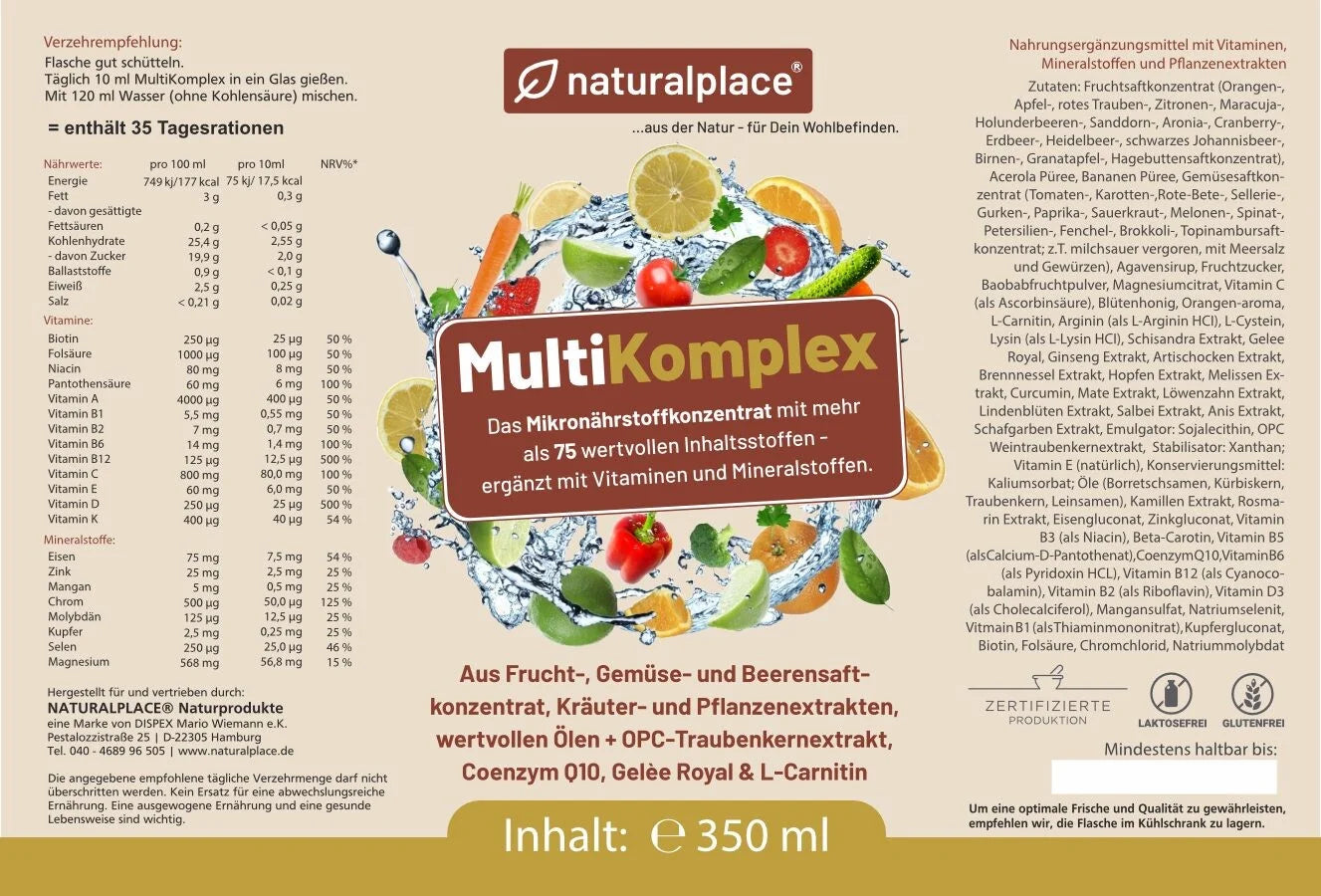 MultiKomplex Mikronährstoffkonzentrat